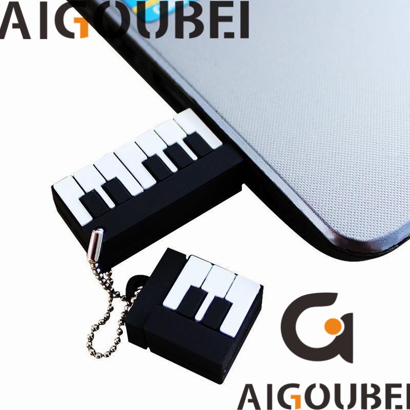 [Spot &amp; COD] Đĩa flash USB 2.0 tốc độ cao Silicone đàn Piano tinh tế Đĩa flash USB dễ thương 1GB 2GB 4GB 8GB 16GB 32GB 64GB 128GB U Disk