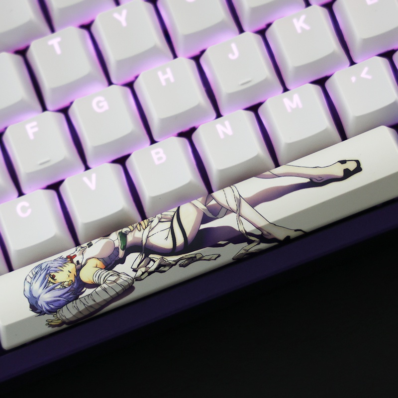 Ayanami Rei Keycap Cherry Profile EVA Theme Anime PBT Dye Bàn phím cơ thăng hoa Bộ keycap