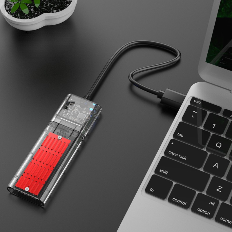 Vỏ Đựng Ổ Cứng Ngoài M.2 Ngff Sata Ssd Trong Suốt | BigBuy360 - bigbuy360.vn