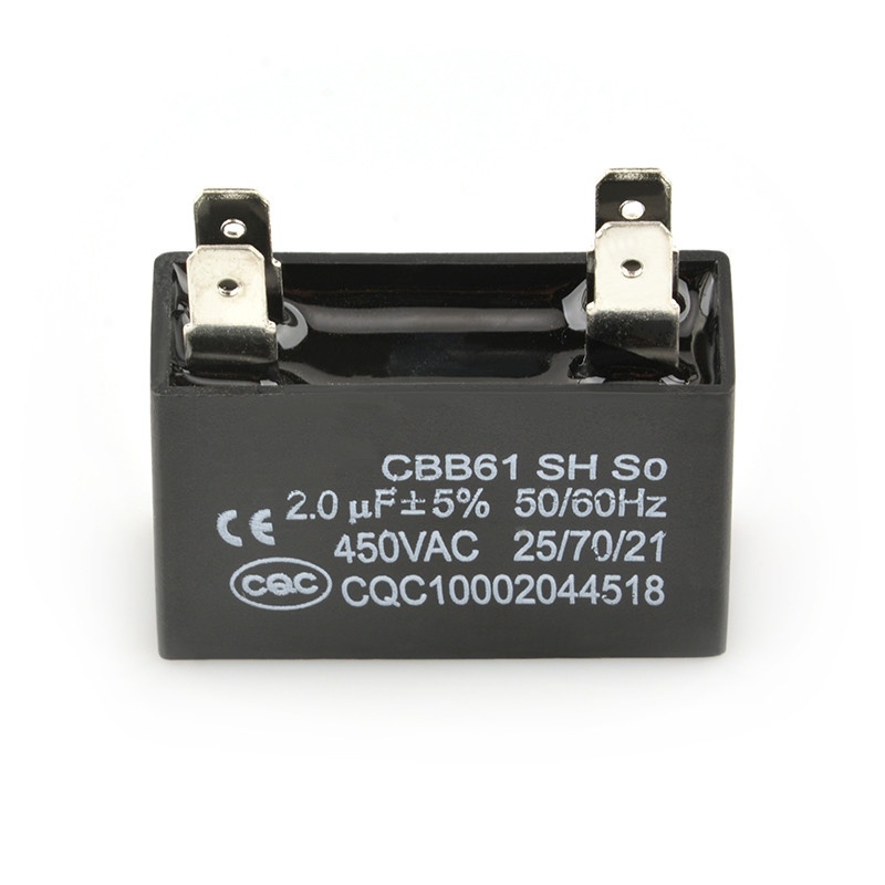 Tụ điện CBB61 450V 1UF 1.2UF 1.5UF 1.8UF 2UF 3UF 3.5UF 4UF 4.5UF 5UF 6UF 7UF 8UF 6UF 8UF chất lượng cao