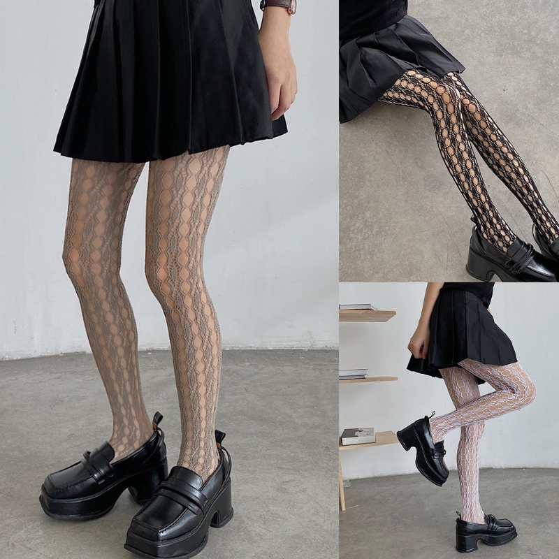 Youyo Quần Tất Lưới Xuyên Thấu Phong Cách Harajuku Quyến Rũ Dành Cho Nữ