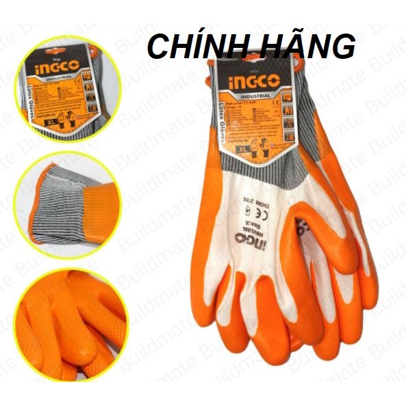 ĐỒ NGHỀ INGCO Găng tay Latex HGVL08-XL (Cam kết Chính Hãng 100%)