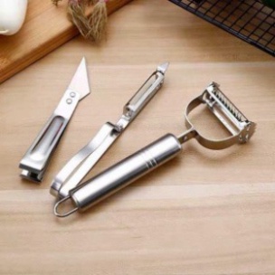 Bộ 3 dao nạo rau củ đa năng bằng inox - vô cùng tiện lợi fanclupshop