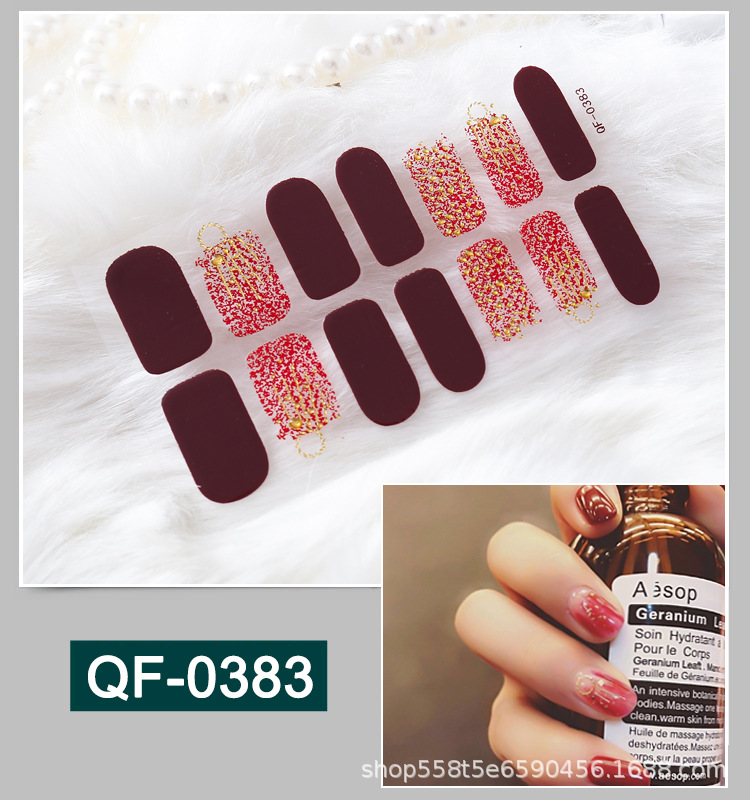 Miếng Dán Móng Tay Chống Thấm Nước An Toàn Cho Nữ