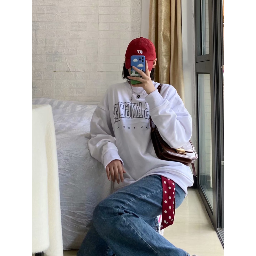 Áo Sweater Avala chất nỉ da cá from rộng dài tay phong cách Hàn Quốc trẻ trung cá tính - QA01 | BigBuy360 - bigbuy360.vn