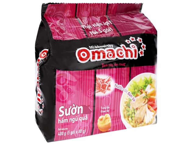 5 gói mì omachi vị bò hoặc sườn 400g | BigBuy360 - bigbuy360.vn