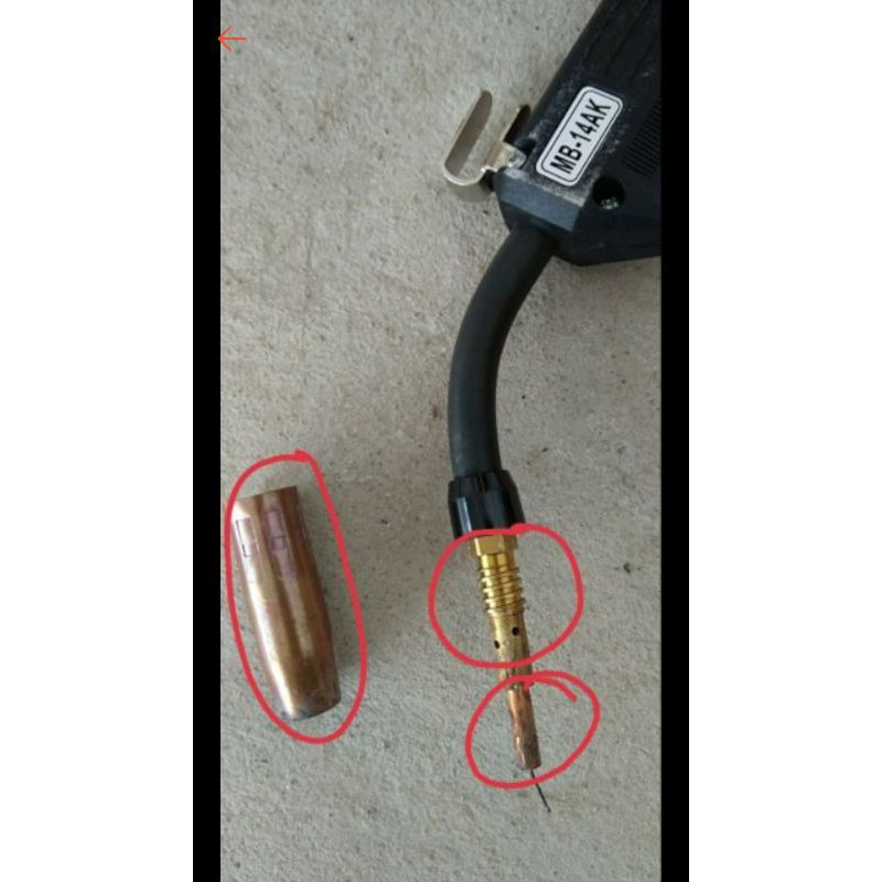 Chuyển từ tay hàn mig 15Ak sang 200  + 10 béc hàn