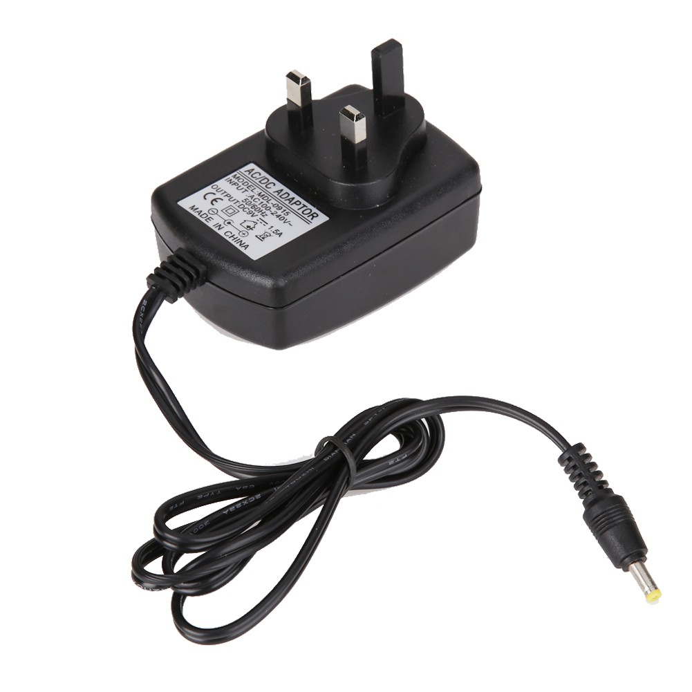 Universal AC to DC 4.0mmx1.7mm 9V 1.5A Switching Power Supply Adapter Bla