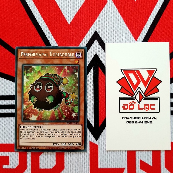 Thẻ Bài Mint90 Yugioh Monster Performapal Kuribohble - BROL-EN064 - Secret