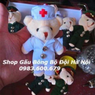 Móc Khóa Gấu Bông Bộ Đội Công An
