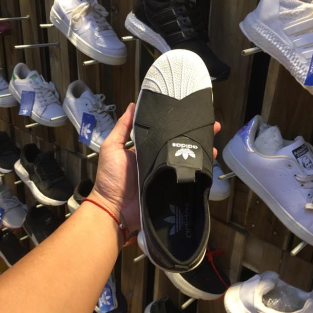 HOT [Chính Hãng] [Sốc] Giày Adidas Slip On Quai Chéo Size Nữ . 2020 new HOT