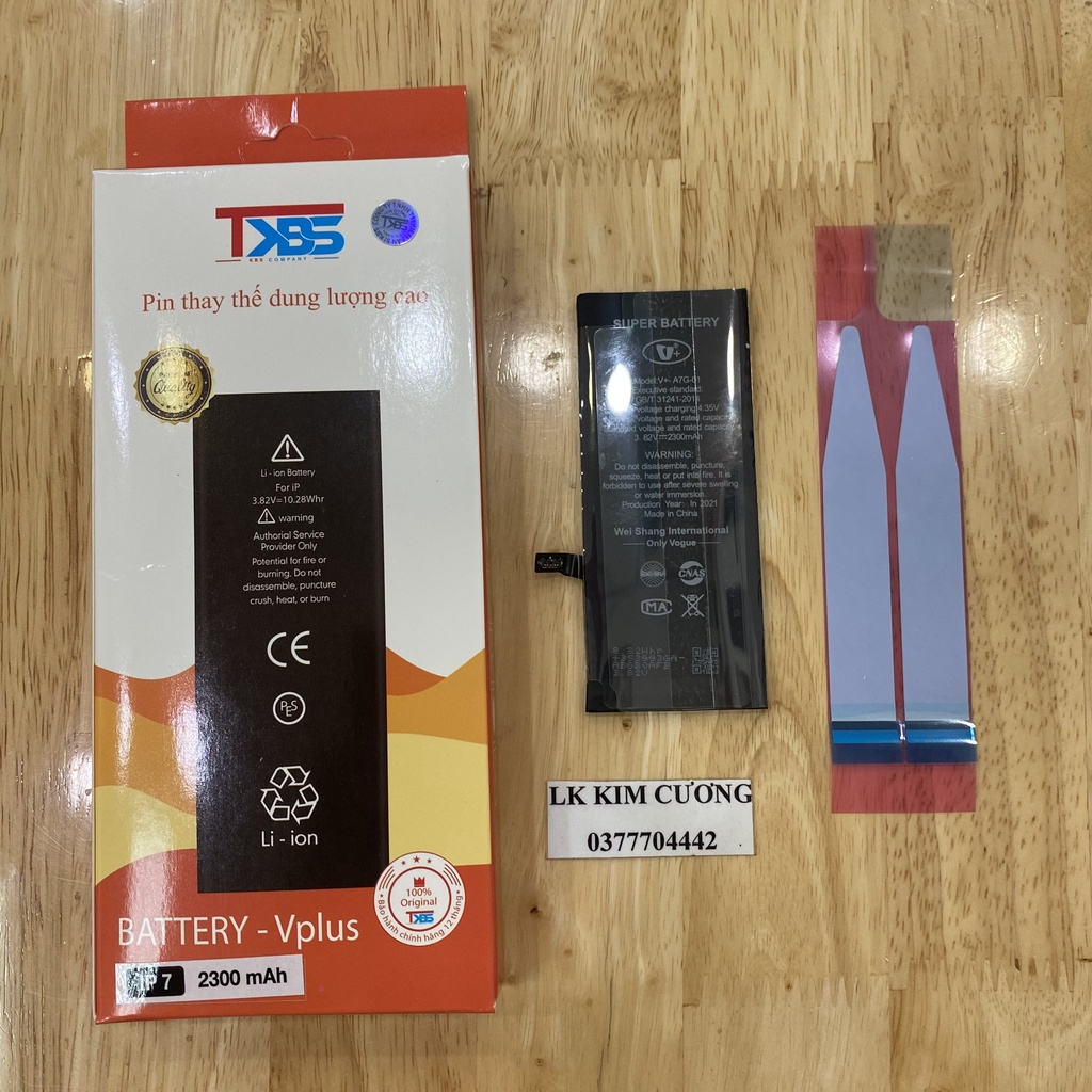 Pin điện thoại tương thích ip 6G, 6S, 6P, 6SP, 7G, 7P, 8G, 8P dung lượng cao - BH 12 tháng