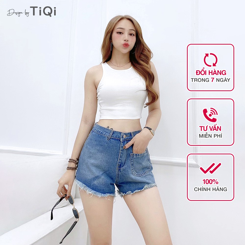 Quần short nữ lưng cao TiQi Jeans S1-460