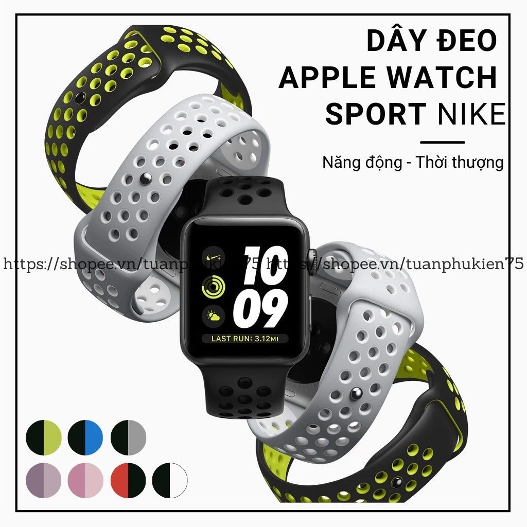 Dây Apple Watch ⚡ Dây Apple Watch Sports Năng Động - Hot Trend ⚡ Apple Watch Series 5/4/3/2/1 - Tuấn Case 75