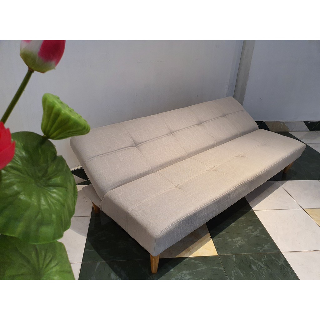 Sofa Giường - Sofa Bed bọc vải màu xám trắng