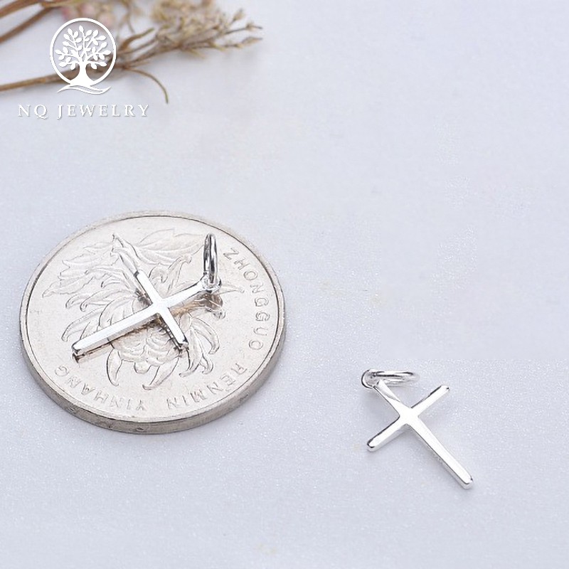 Charm bạc thánh giá treo 1.2x9.3x15.5mm - NQ Jewelry