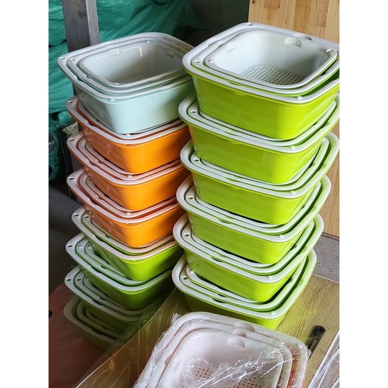 Bộ rổ nhựa cao cấp 6 món Ecco đựng đồ đa năng