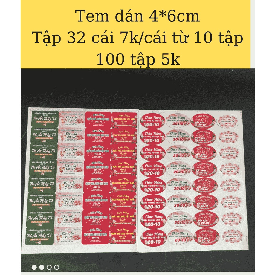 10 tờ tem chúc mừng