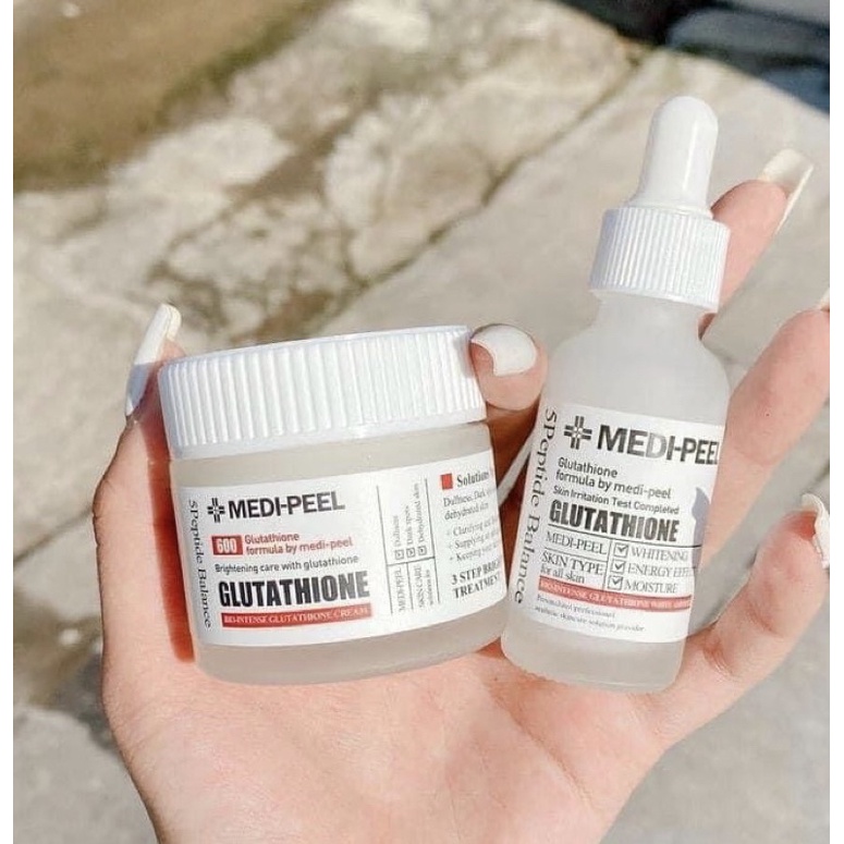 Dưỡng Trắng MEDIPEEL Glutathione 600 White Combo Serum Và Kem Dưỡng Medipeel