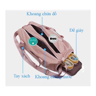 Túi Du Lịch🌸FREESHIP🌸 Size Lớn Có Ngăn Để Giầy Giêng