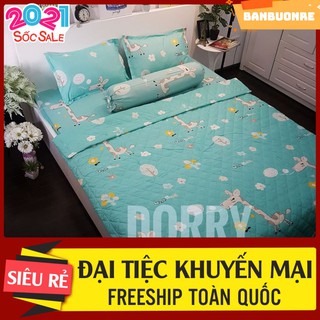 Vỏ gối ôm coton poly hươu xanh