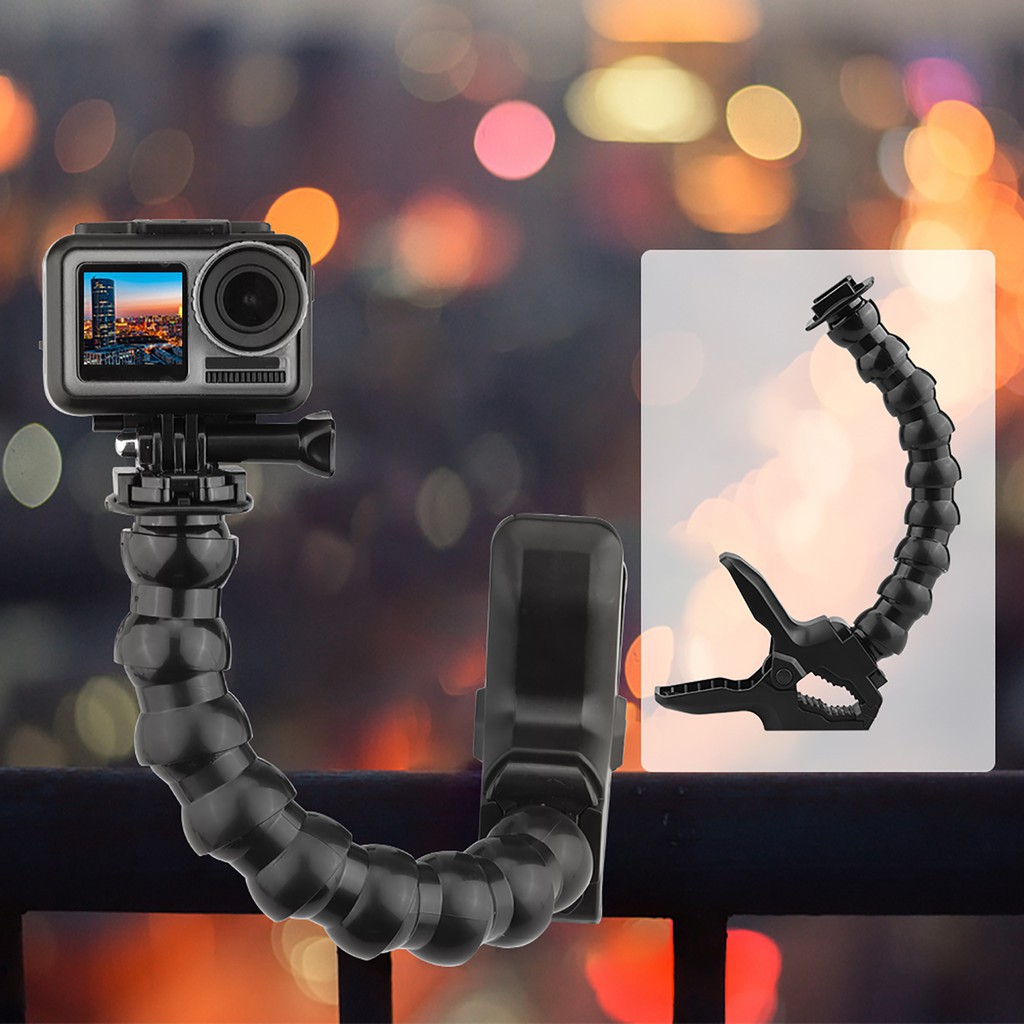 FLEXIBLE Ngàm Gắn Camera Hành Trình Gopro Hero 8 7 6 5 Sjcam Yi 4k