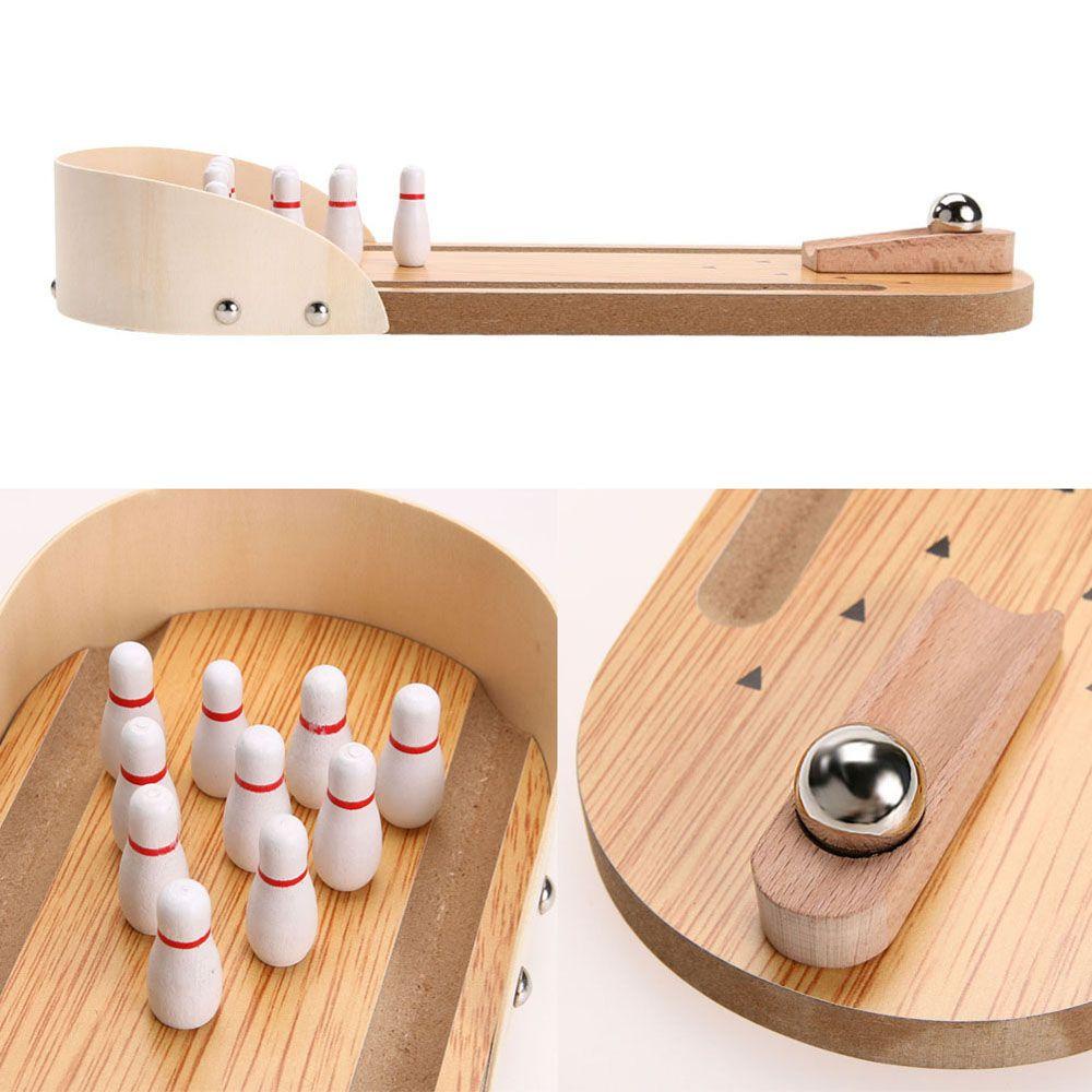 YIYU Bộ Trò Chơi Bowling Bằng Gỗ Để Bàn Cho Bé