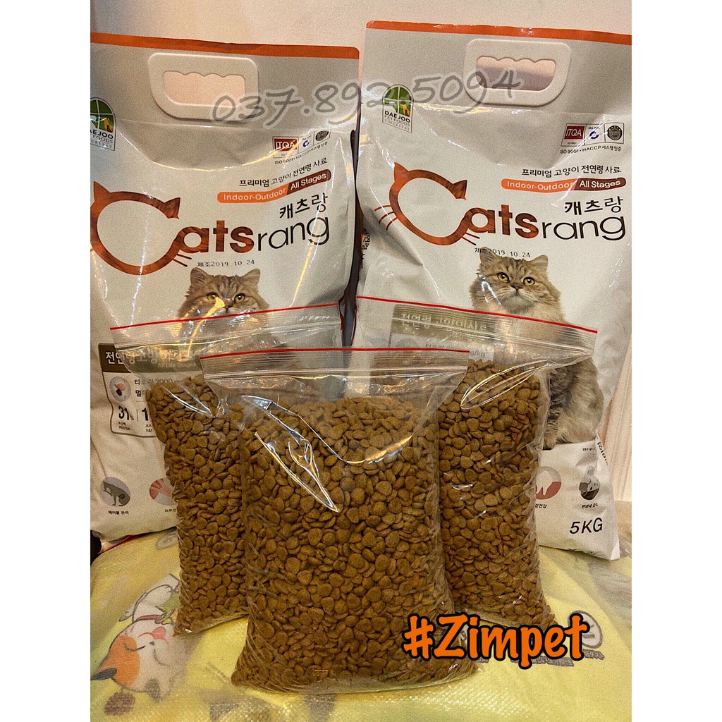 H.Thức ăn hạt khô cho mèo Catsrang 1kg chiết sỉ SLL
