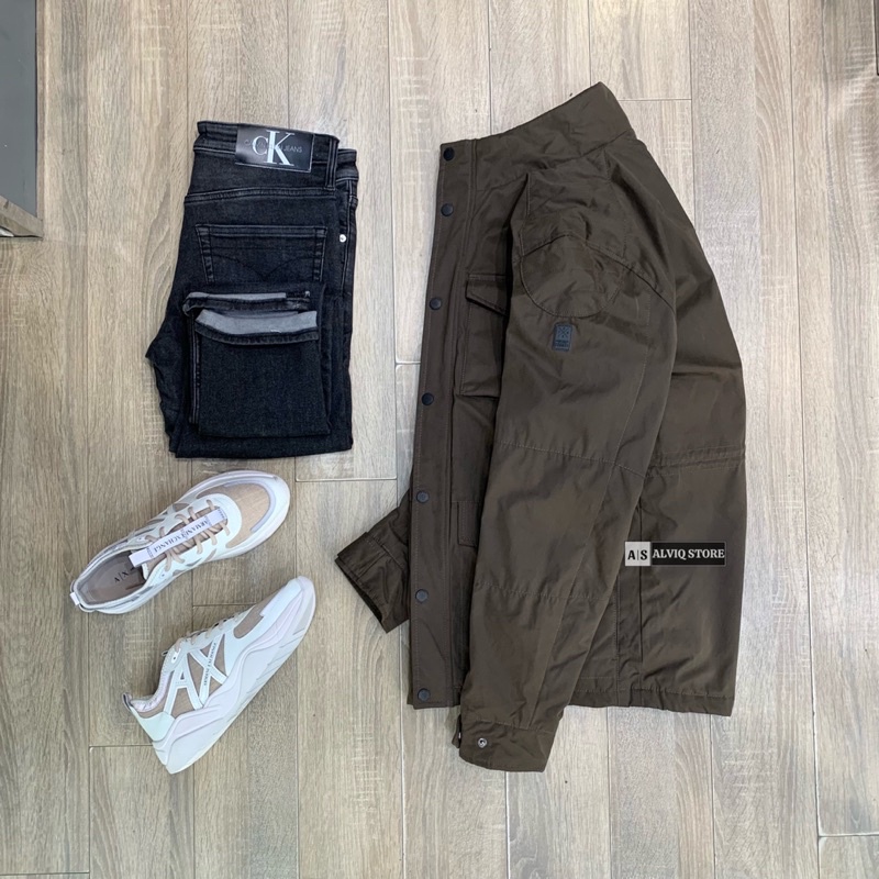 Áo khoác chần bông G.reen Coart kaki