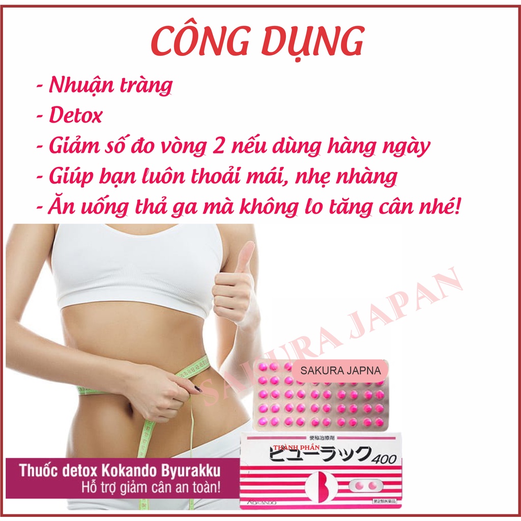 Viên uống Detox nhuận tràng Keton Diet Kokando Nhật Bản nhuận tràng thanh lọc cơ thể giảm táo bón