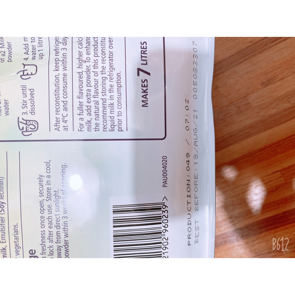 [Date 2022] Sữa A2 nguyên kem của Úc (1Kg)