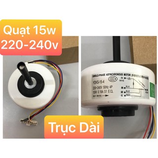 Mô tơ quạt mặt lạnh điều hoà 15w trục dài đa năng