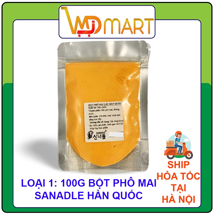 Bột phô mai lắc khoai tây Hàn quốc TORNADO và SANNADLE gói 100g