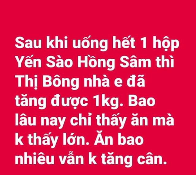 YẾN SÀO HỒNG SÂM_ Bé ăn ngon hơn, nhiều hơn, tăng sức đề kháng