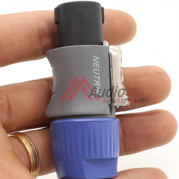Jack loa speakon mẩu xám xanh , 1 Cái