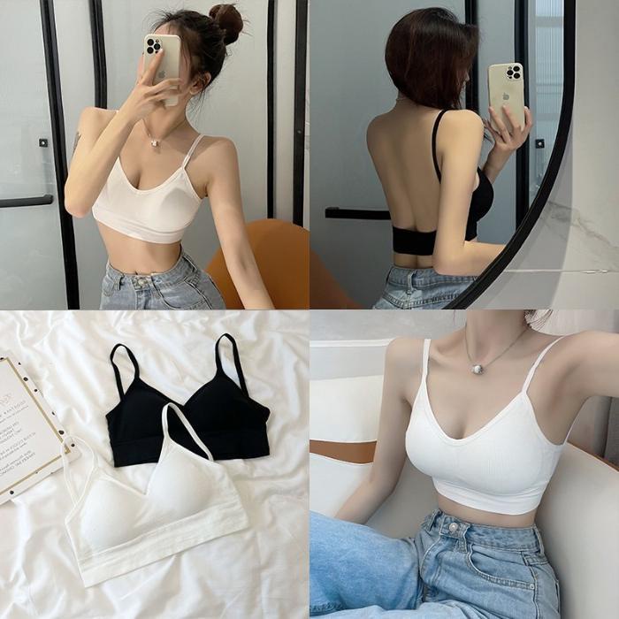 Áo lót nữ, Áo Bra nữ hở lưng 2 dây không gọng chữ U nâng ngực chất co giãn thoải mái hàng Quảng Châu cao cấp.