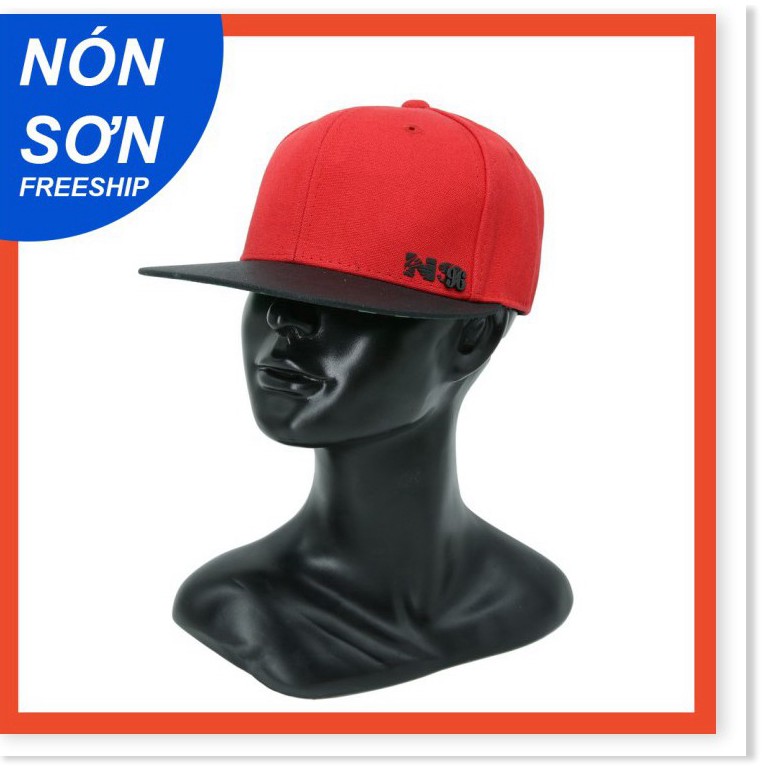 Mũ snapback hiphop nam nữ NÓN SƠN  MC224C-ĐĐO1