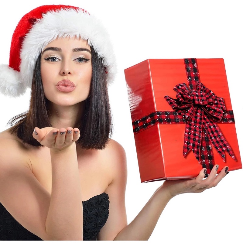 Cuộn Dây Ruy Băng Satin Họa Tiết Bông Tuyết Đơn Giản Cổ Điển Dùng Trang Trí Giáng Sinh / Tiệc Cưới / Sinh Nhật DIY