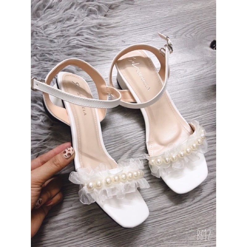 sandal bèo nơ ngọc 4P