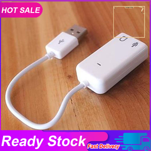 CHANNEL Card Âm Thanh Usb 2.0 3d Virtual 7.1 Cho Máy Tính