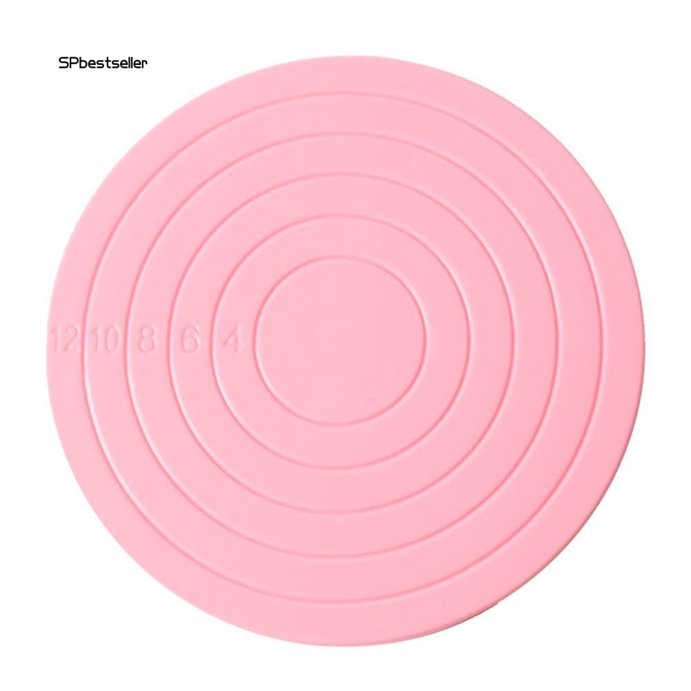 Bàn Xoay Làm Bánh Hình Tròn Bằng Nhựa Kích Thước 14Cm Tiện Dụng