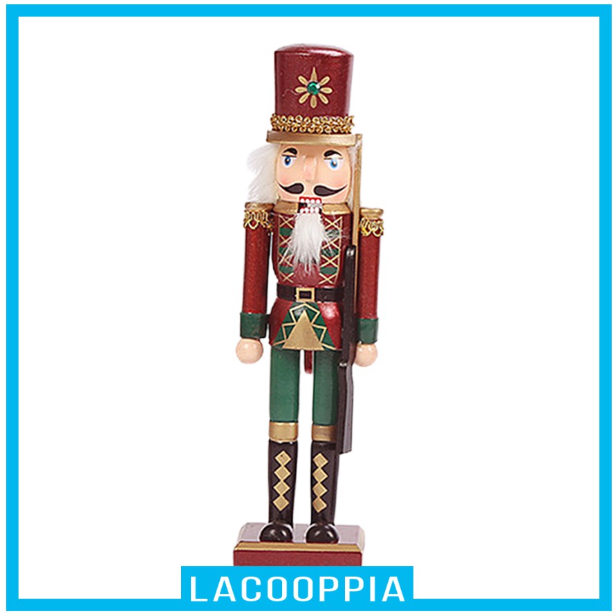 [LACOOPPIA] 12 Inch Christmas Nutcracker Soldier Puppet Toy Arts for Desktop Tree Decor