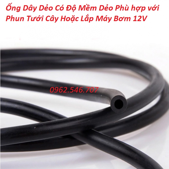 Ống nước phi 11mm dùng cho máy bơm mini, máy rửa xe mini 12v