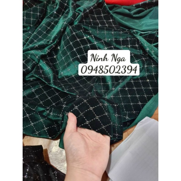 Vải nhung 7 biên gc