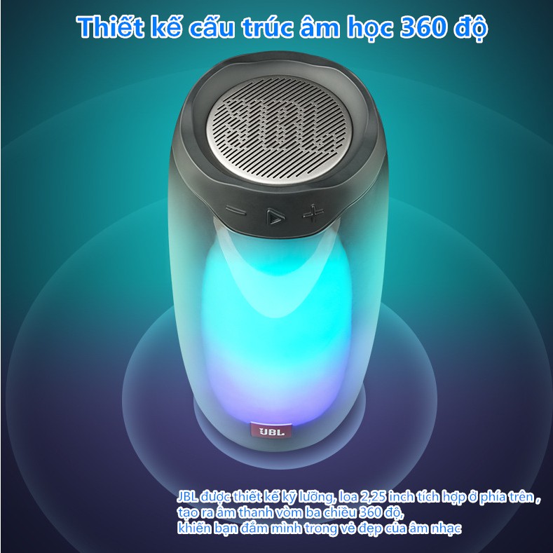 Loa bluetooth jbl pulse 4 loa siêu trầm 4 Đèn Led  FREESHIP Led theo điệu nhạc, chất âm tuyệt hảo, thiết kế đẹp mắt