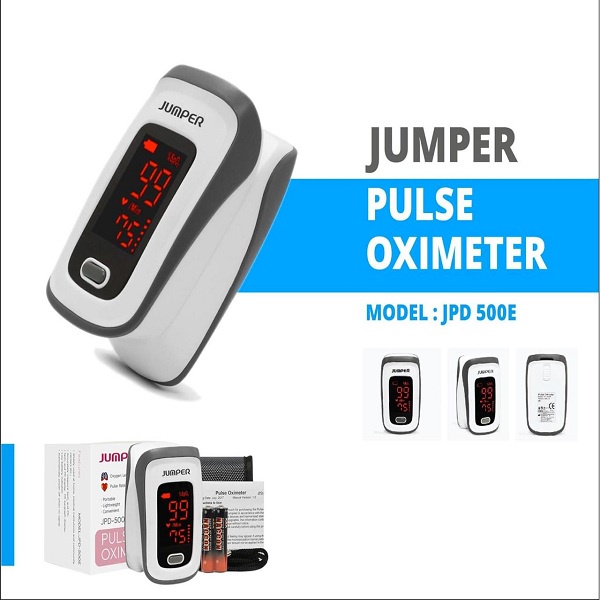 Máy đo nồng độ oxi trong máu, máy đo spo2 kẹp ngón đo chính xác, đo nhịp tim, tưới máu