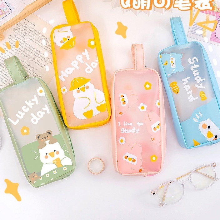 Túi Đựng Bút Phong Cách Hàn Quốc Đơn Giản Dễ Thương Cho Học Sinh Ốp