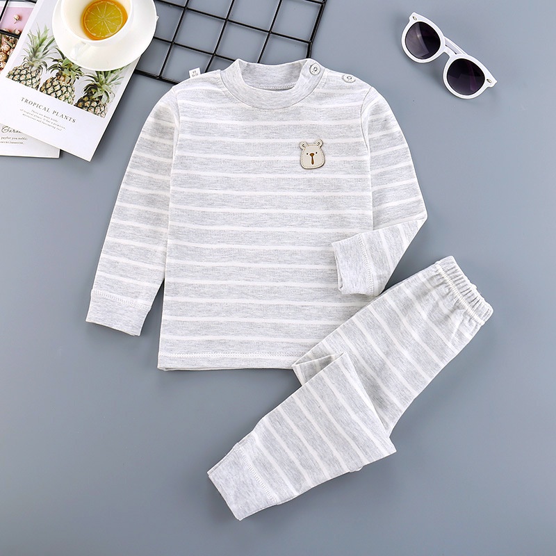 Bộ quần áo thun thu đông bé trai Đồ bộ dài tay cotton dài tay trẻ em từ 2 - 7 tuổi