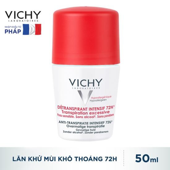 Lăn Khử Mùi Vichy Antiperspirant Deocorant 48h 50ml