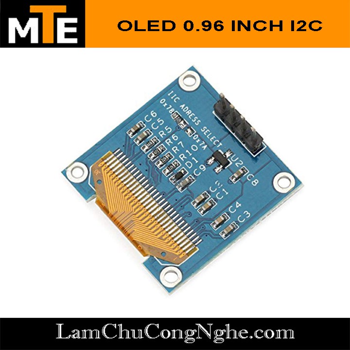 Màn hình hiển thị 128x64 Oled 0.96 Inch giao Tiếp I2C/SPI chuyên dụng